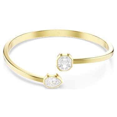 Imber Armband, Blandade slipningar, Vit, 18K guldfinish - Swarovski, 5714315