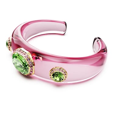 Dulcis Armreif, Verschiedene Schliffe, Mehrfarbig, Goldlegierungsschicht - Swarovski, 5714382