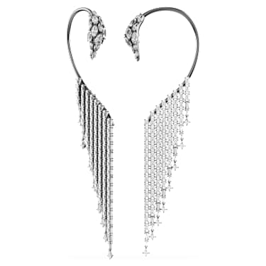 Ozdoby na ucho The Vienna Collection, Labuť, Bílé, Pokoveno rutheniem - Swarovski, 5714555
