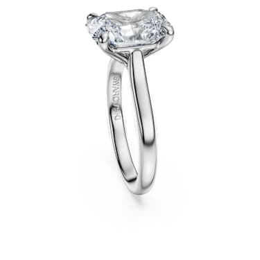 Eternity 单石戒指, 总重 4 克拉培育钻石, 八边形, 18K 金（白色) - Swarovski, 5714595