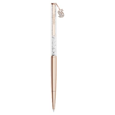 Kemični svinčnik Crystalline, Labod, Prevleka rožnato zlatega odtenka - Swarovski, 5714959