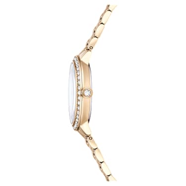 Watch, Swiss Made, Metal bracelet, Gold tone, Champagne gold-tone finish - Swarovski, 5715026