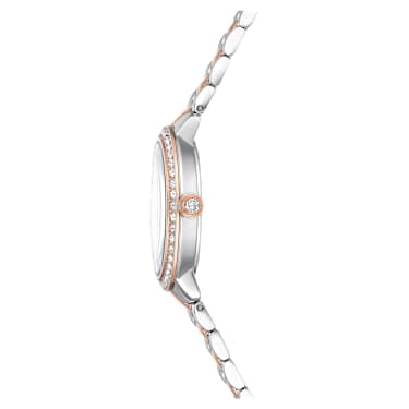 Watch, Swiss Made, Metal bracelet, Silver Tone, Rose gold-tone finish - Swarovski, 5715028