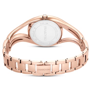 Hyperbola bangle watch, Swiss Made, Metal bracelet, Rose gold tone, Rose gold-tone finish - Swarovski, 5715465