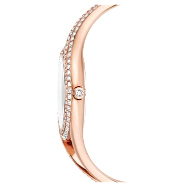 Hyperbola bangle watch, Swiss Made, Metal bracelet, Rose gold tone, Rose gold-tone finish - Swarovski, 5715465