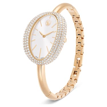 Reloj Imber bangle, Fabricado en Suiza, Brazalete de metal, Tono dorado, Acabado tono oro champán - Swarovski, 5716108