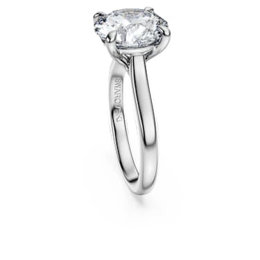 Eternity 单石戒指, 总重 4 克拉培育钻石, 圆形, 18K 金（白色) - Swarovski, 5716150