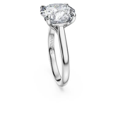 Anel solitário Eternity, Diamantes criados em laboratório 5 ct tw, Modelo redondo, Ouro branco de 18 quilates - Swarovski, 5716168