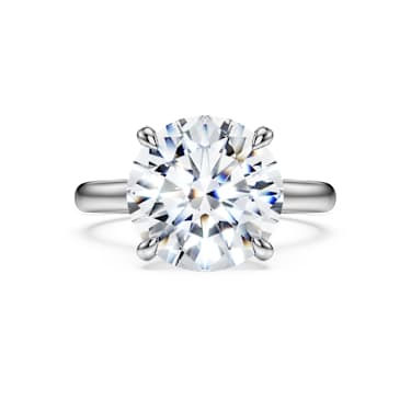 Eternity 单石戒指, 总重 5 克拉培育钻石, 圆形, 18K 金（白色) - Swarovski, 5716169