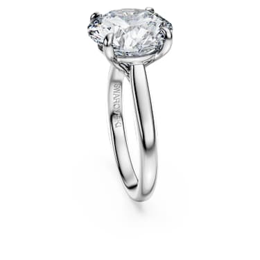 Eternity solitaire-ring, Laboratorium-diamanten 6 ct tw, Ronde vorm, 18K witgoud - Swarovski, 5716188