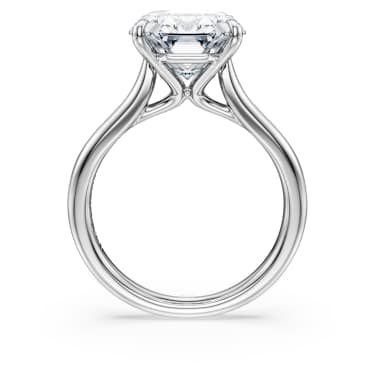 Anel solitário Eternity, Diamantes criados em laboratório 6 ct tw, Modelo octagonal, Ouro branco de 18 quilates - Swarovski, 5716197