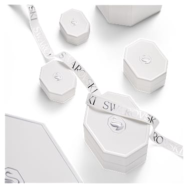 Anel solitário Eternity, Diamantes criados em laboratório 6 ct tw, Forma oval, Ouro branco de 18 quilates - Swarovski, 5716203