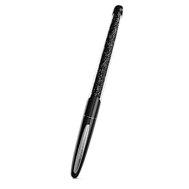 Crystalline Nova rollerball pen, Black, Chrome plated - Swarovski, 5717137
