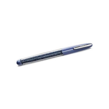 Crystalline Nova rollerball pen, Blue, Chrome plated - Swarovski, 5717138