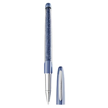 Crystalline Nova rollerball pen, Blue, Chrome plated - Swarovski, 5717138