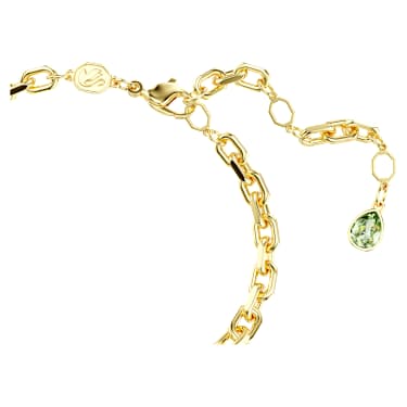 Zapestnica Idyllia, Mešani rezi, Roža, Večbarvna, PVD zlatega odtenka - Swarovski, 5717156