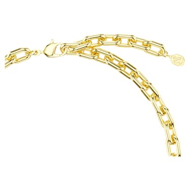 Idyllia 項鏈, 混合式切割, 密鑲, 花朵, 漸層色, 18K 金飾面 - Swarovski, 5717157