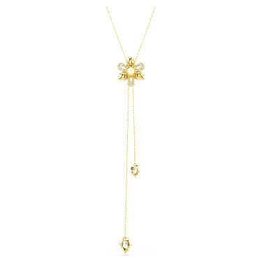 Colgante en Y Idyllia, Tallas mixtas, Flor, Multicolor, Baño tono oro - Swarovski, 5717158