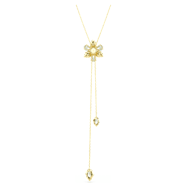 Idyllia Y-medál, Vegyes metszés, Virág, Többszínű, 18 kt-os aranybevonat - Swarovski, 5717158