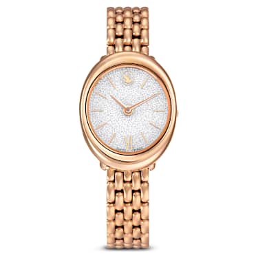 Imber watch, Swiss Made, Metal bracelet, Gold tone, Rose gold-tone finish - Swarovski, 5717532