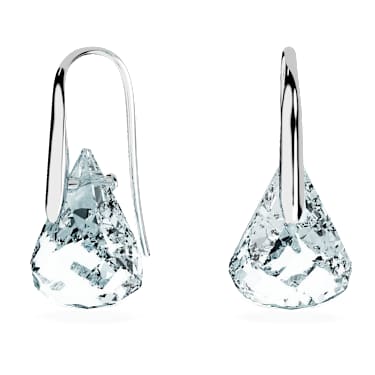 Brincos compridos Lunar, Azuis, Lacado a ródio - Swarovski, 5717560