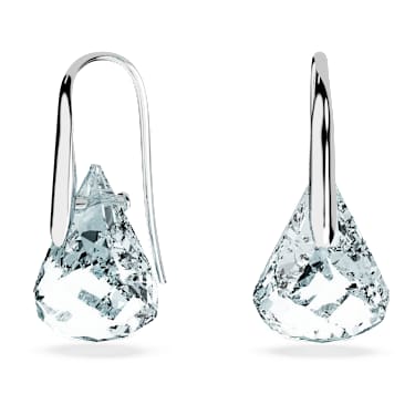 Brincos compridos Lunar, Azuis, Lacado a ródio - Swarovski, 5717560