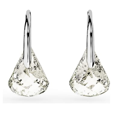 Lunar Drop-Ohrhänger, Grau, Rhodiniert - Swarovski, 5717564
