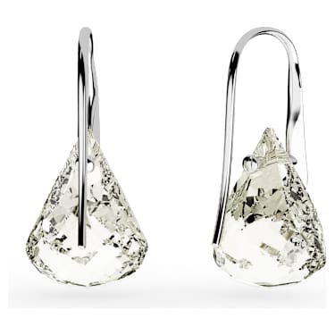 Lunar Drop-Ohrhänger, Grau, Rhodiniert - Swarovski, 5717564