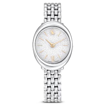 Imber watch, Swiss Made, Metal bracelet, Silver Tone, Stainless steel - Swarovski, 5717590