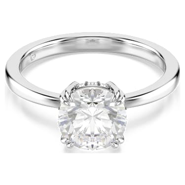 Stilla リング, ラウンドカット, ホワイト, シルバー系仕上げ - Swarovski, 5717942
