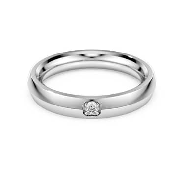 Eternity band ring, Lab-grown diamonds 0.05 ct tw, Round shape, 14K white gold - Swarovski, 5718244