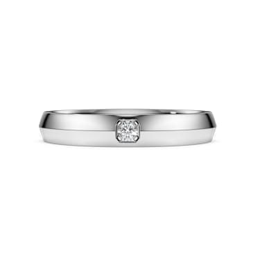Eternity band ring, Lab-grown diamonds 0.05 ct tw, Round shape, 14K white gold - Swarovski, 5718244