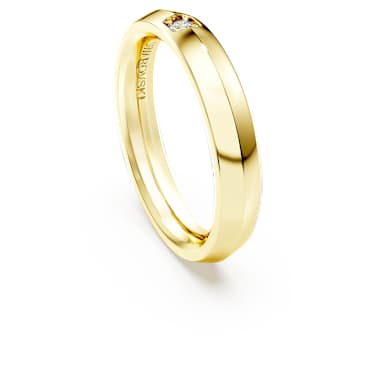 Eternity band ring, Lab-grown diamonds 0.05 ct tw, Round shape, 14K yellow gold - Swarovski, 5718255