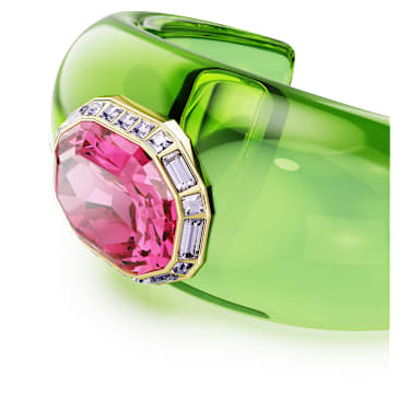 Dulcis Armreif, Set (2), Oktagon-Schliff, Pavé, Mehrfarbig, Goldlegierungsschicht - Swarovski, 5719115