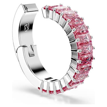 Matrix ear cuffs, Baguette cut, Rhodium plated - Swarovski, 5719140