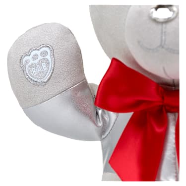 Artigo de coleção Build-A-Bear Birthstone Bear, Com cristais Swarovski®, Ursinho de peluche, Janeiro, Vermelho - Swarovski, 5719963