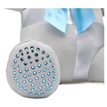 Build-A-Bear Birthstone Bear Collectible, Featuring Swarovski® crystals, Teddy bear, March, Light Blue - Swarovski, 5719965