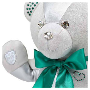 Sběratelský předmět Build-A-Bear Birthstone Bear, Obsahuje Křišťály Swarovski®, Plyšový medvídek, Květen, Zelený - Swarovski, 5719966