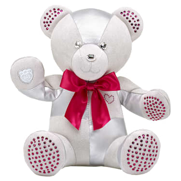 Build-A-Bear Birthstone Bear collectible, Featuring Swarovski® crystals, Teddy bear, July, Dark red - Swarovski, 5719968