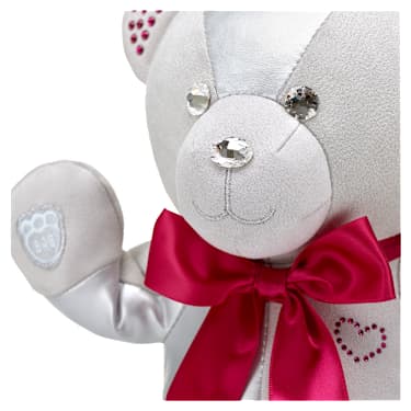 Build-A-Bear Birthstone Bear collectible, Featuring Swarovski® crystals, Teddy bear, July, Dark red - Swarovski, 5719968