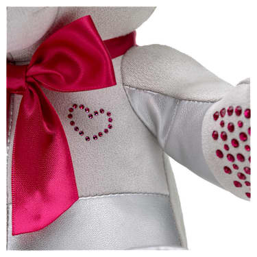 Build-A-Bear Birthstone Bear collectible, Featuring Swarovski® crystals, Teddy bear, July, Dark red - Swarovski, 5719968
