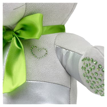 Build-A-Bear Birthstone Bear Collectible, Featuring Swarovski® crystals, Teddy bear, August, Light Green - Swarovski, 5719969