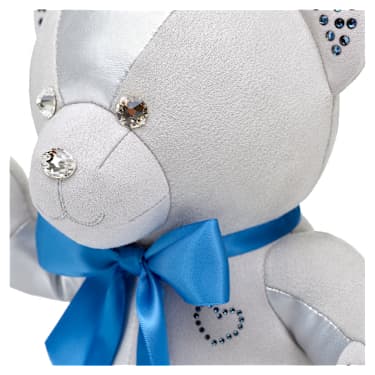 Pièce de collection Build-A-Bear Birthstone Bear, Habillée de cristaux Swarovski®, Ours en peluche, Décembre, Bleue - Swarovski, 5719973