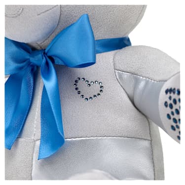 Pièce de collection Build-A-Bear Birthstone Bear, Habillée de cristaux Swarovski®, Ours en peluche, Décembre, Bleue - Swarovski, 5719973