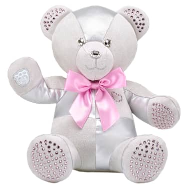 Artigo de coleção Build-A-Bear Birthstone Bear, Com cristais Swarovski®, Ursinho de peluche, Junho, Rosa - Swarovski, 5719975