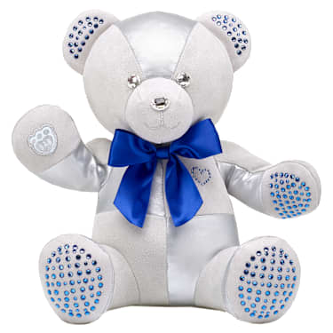 Build-A-Bear Birthstone Bear Collectible, Featuring Swarovski® crystals, Teddy bear, September, Dark Blue - Swarovski, 5719976
