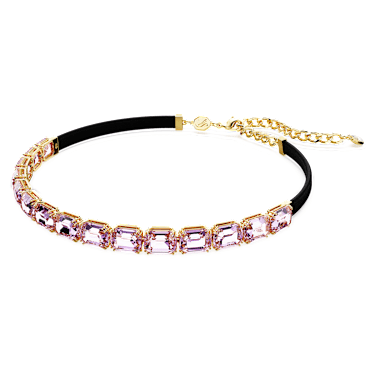 Millenia Tennis Choker, Oktagon-Schliff, Violett, Goldlegierungsschicht - Swarovski, 5720486