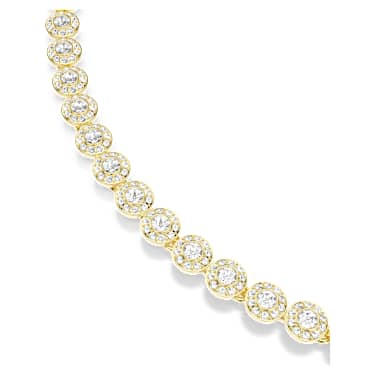 Una Angelic Set, Rundslipad, Vit, 18K guldfinish - Swarovski, 5720506