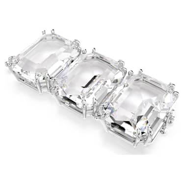Extension Millenia, Taille octogonale, Blanche, Métal rhodié - Swarovski, 5720627