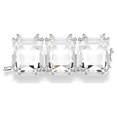 Extension Millenia, Taille octogonale, Blanche, Métal rhodié - Swarovski, 5720627